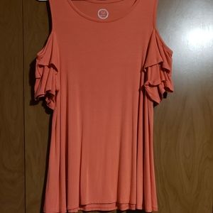 Maurice 24/7 cold shoulder top